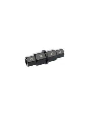 LLAVE  PARA DESMONTAR EJE DE RUEDAS DE MOTOS 4 HEXAGONOS