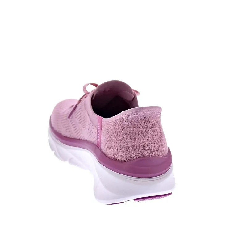 Skechers Zapatillas Mujer D Lux Walker Rosa